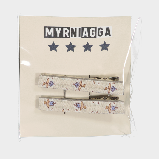 CLIPS W26 PICO PATO ESTAMPADO FLOR CRUDO