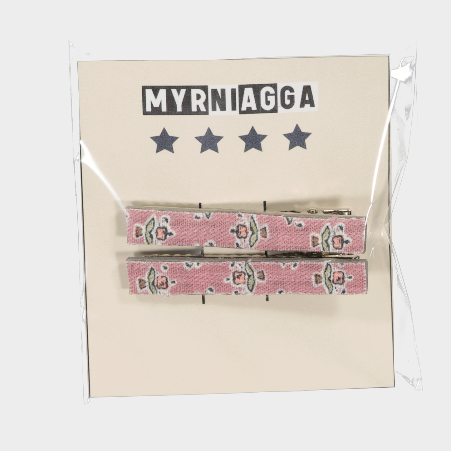 CLIPS W26 PICO PATO ESTAMPADO FLOR ROSA