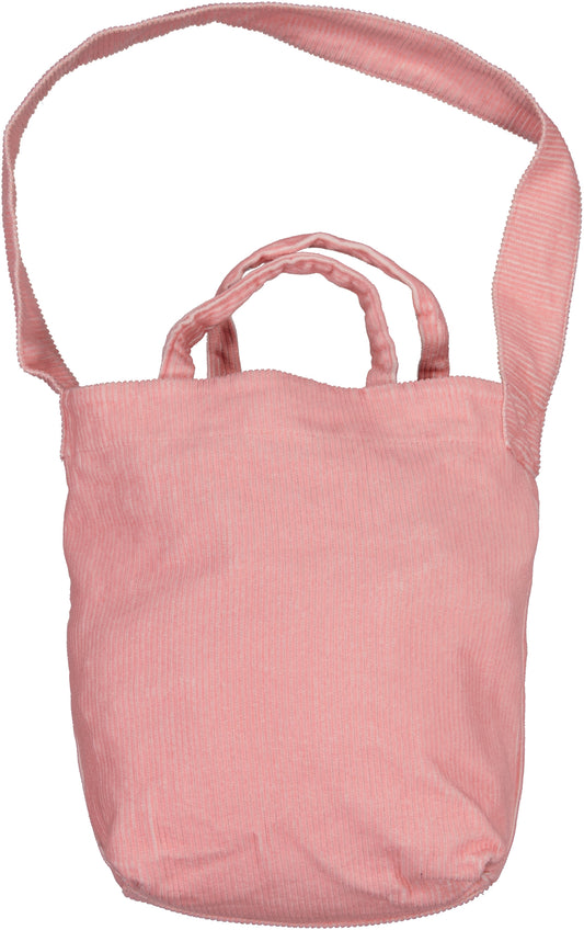 SAC EN VELOURS CÔTELÉ ROSE