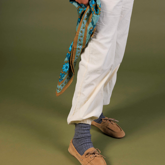 PANTALON PEPITA PANA CRUDO