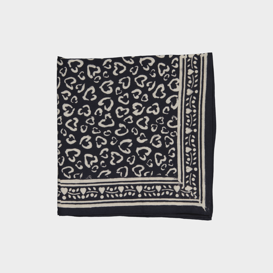 PAÑUELO LEOPARDO BICOLOR GRIS W26