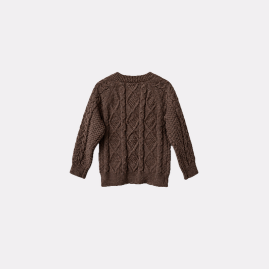CARDIGAN TRENZAS CARMI CAMEL