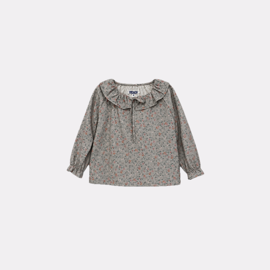BLUSA BETH GRIS FLORES