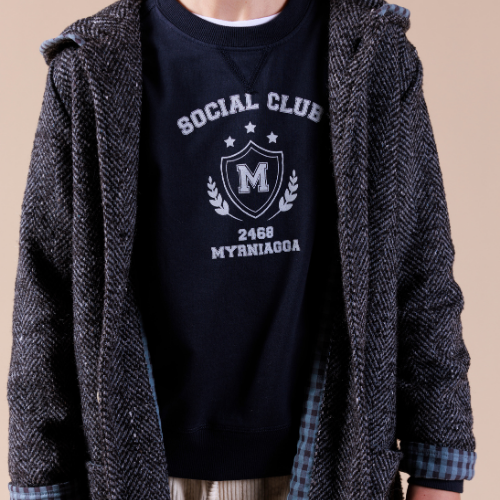 SUDADERA SANDRO NAVY W26