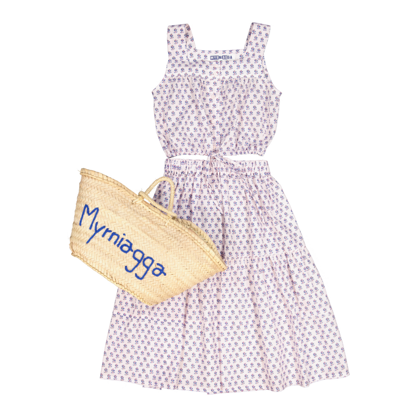 FALDA MIDI FABIOLA ROSA S25