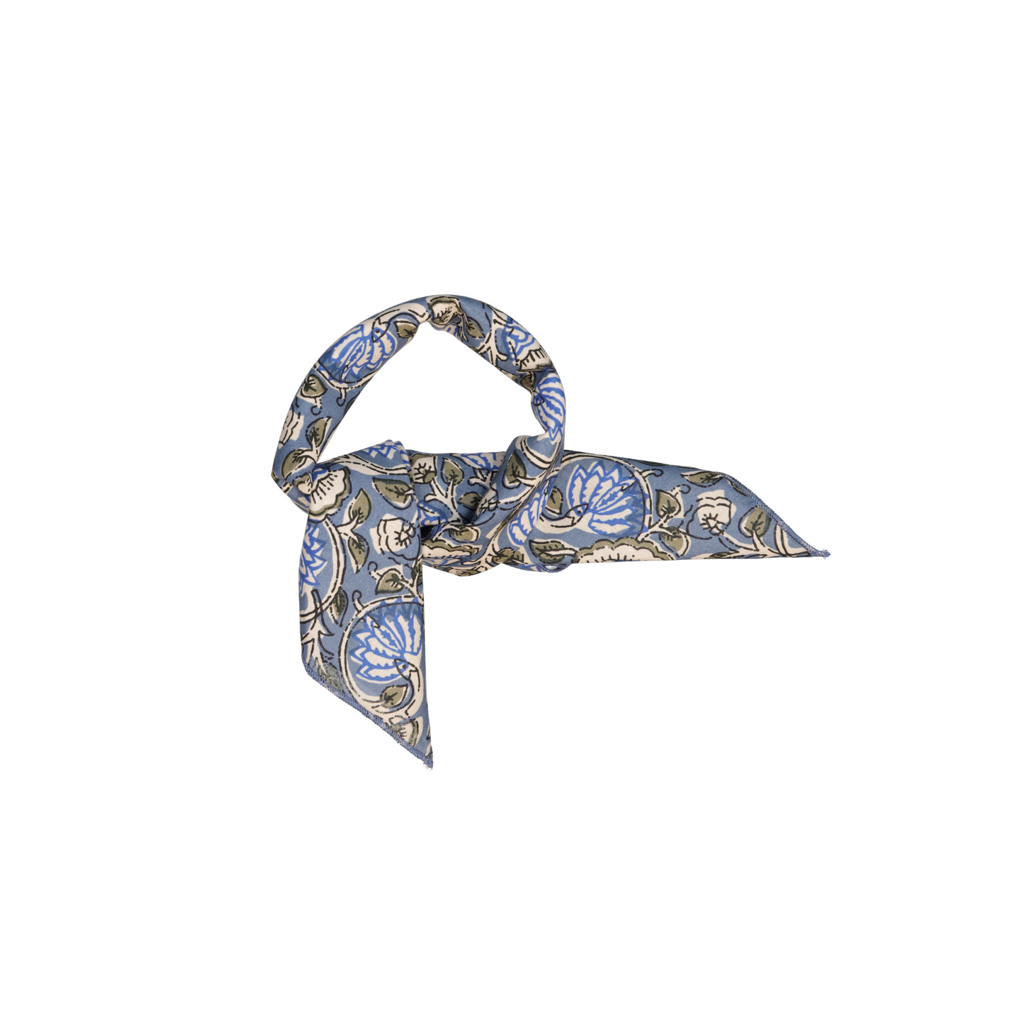 PAÑUELO FLOR INDIANA AZUL S25