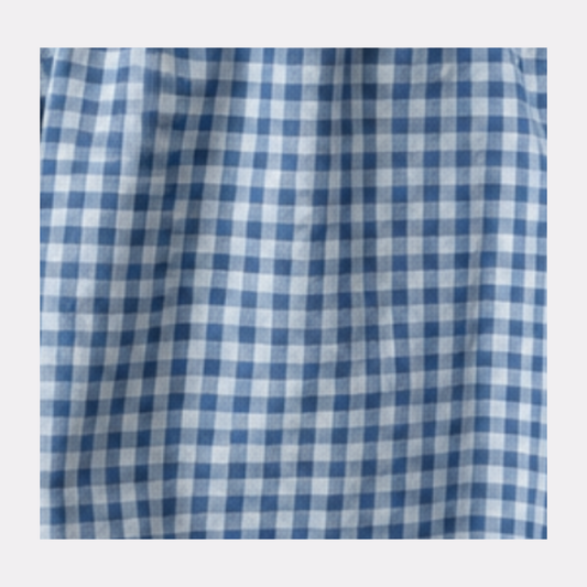 BLUSA BRIGITTE VICHY AZUL