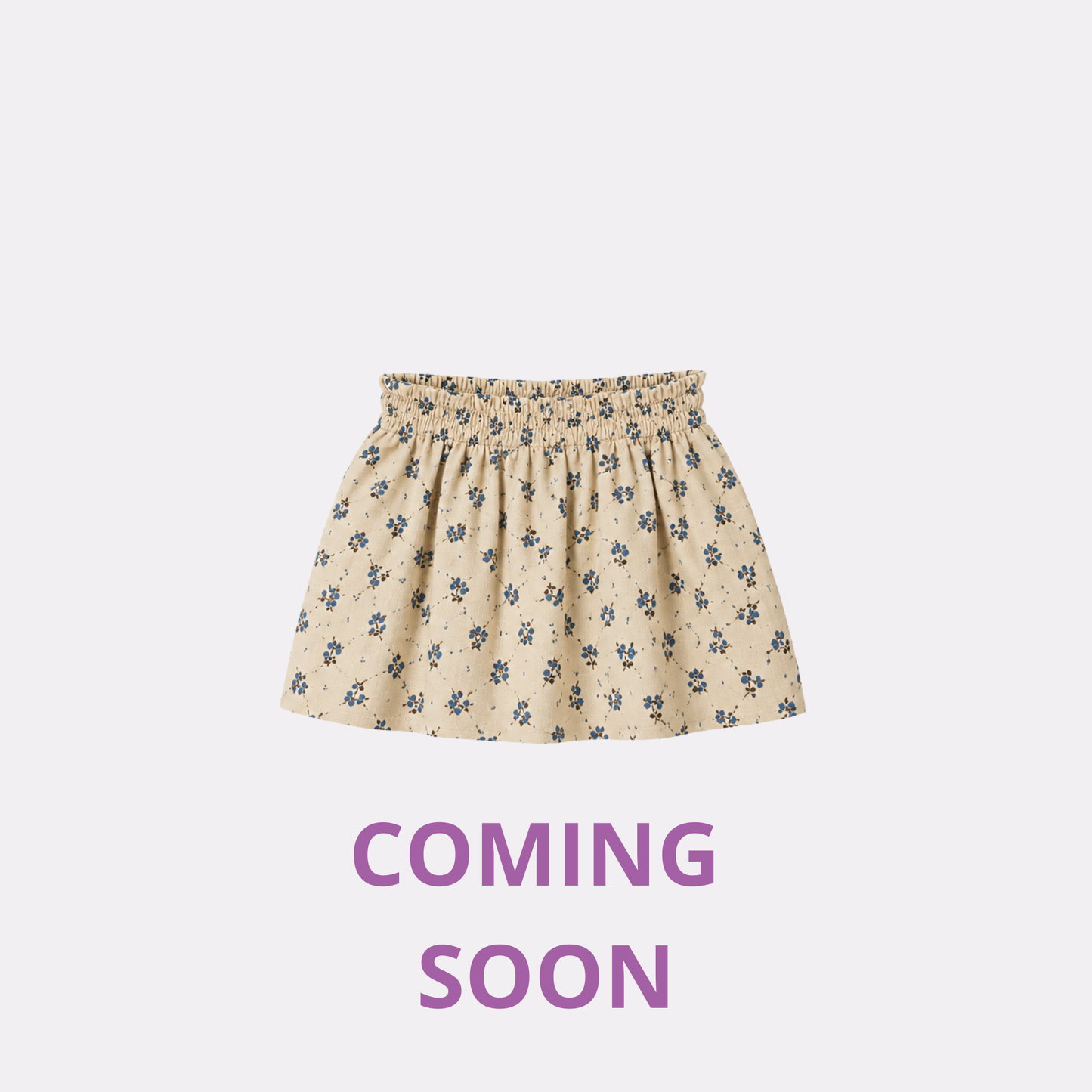 FALDA FIONA FLORES BEIGE