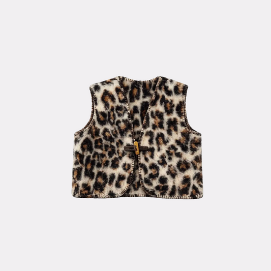 CHALECO BORREGO LEOPARDO CHELSEA