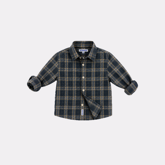 CAMISA CAMILO CUADROS GRIS