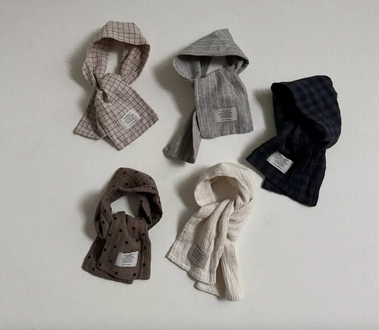 ÉCHARPE À CARREAUX VICHY MARINE