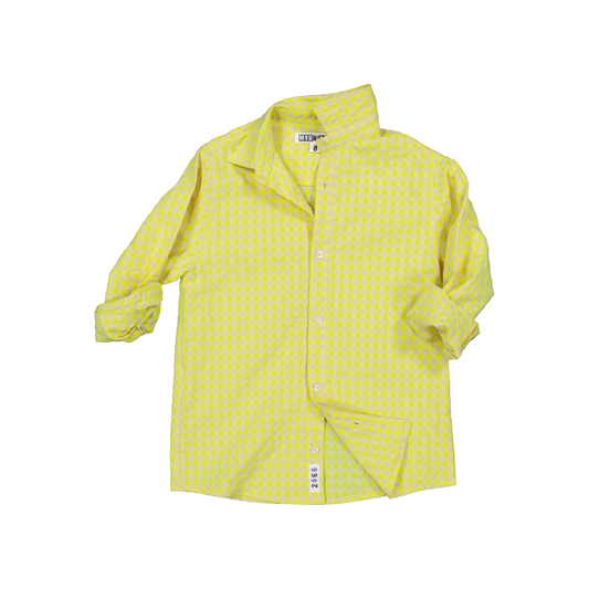 CHEMISE CAMILO VICHY JAUNE