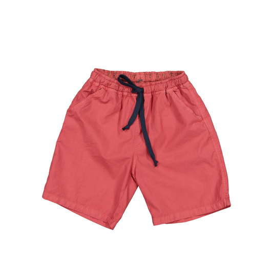 BERMUDA À RAYURES ROUGES SEBAS