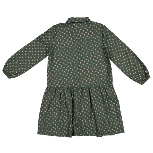 ROBE À FLEURS VERTES VICKY