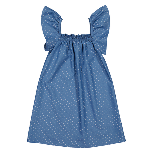 ROBE INDIGO IMPRIMÉ VIRNA