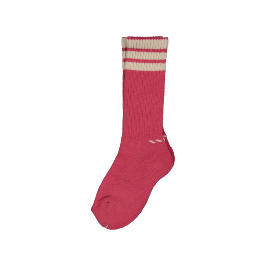 CHAUSSETTES RAYÉES ROSE