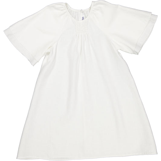 Robe violette blanche