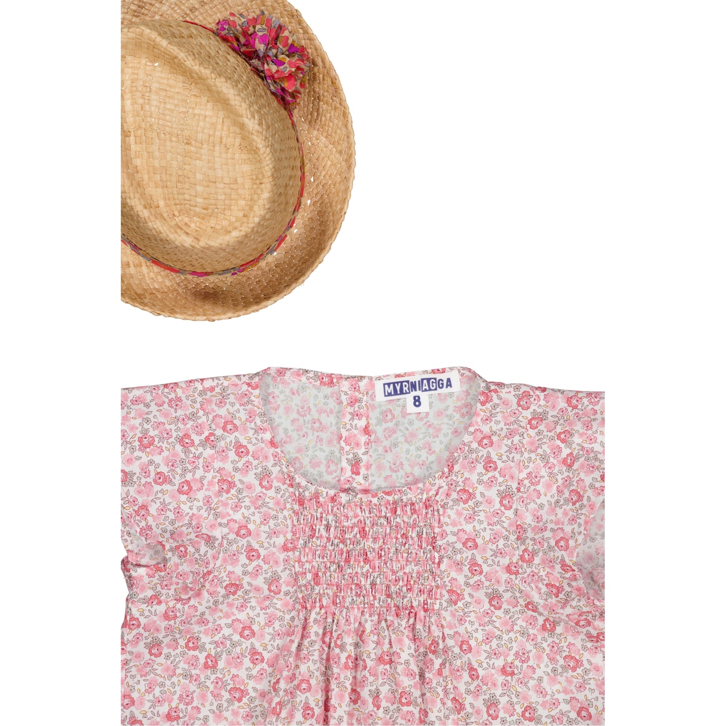 Chemisier blanc rose