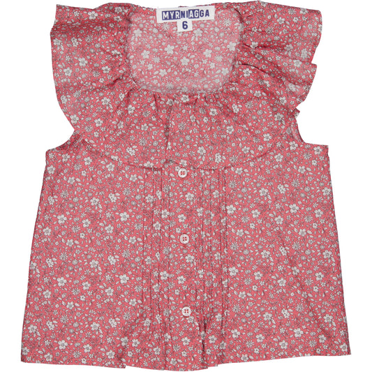 Chemisier rouge Brigitte