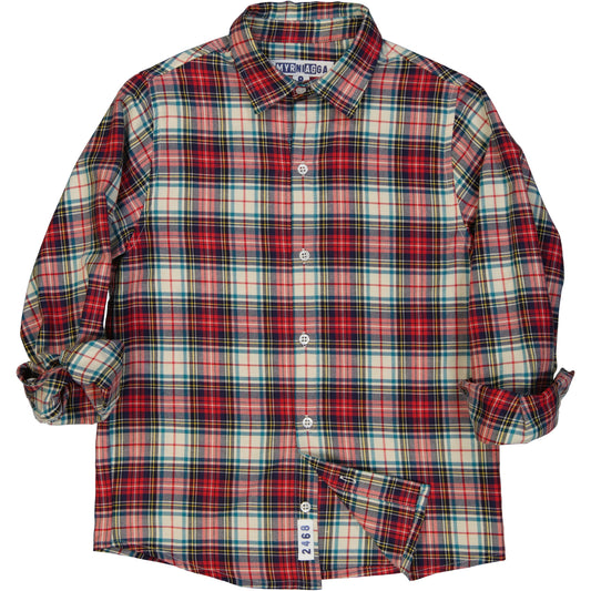 CHEMISE À CARREAUX ROUGE CAMILO