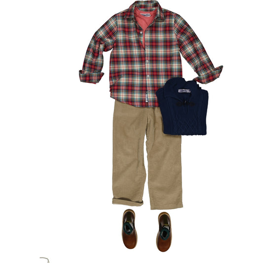 CHEMISE À CARREAUX ROUGE CAMILO