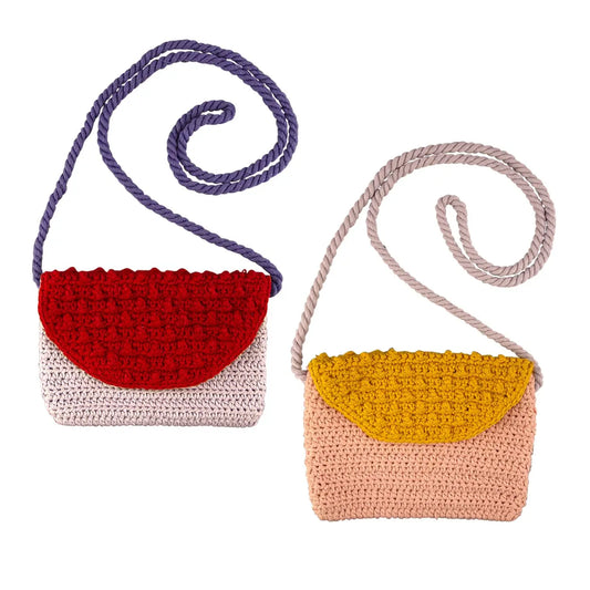SAC AU CROCHET LILAS