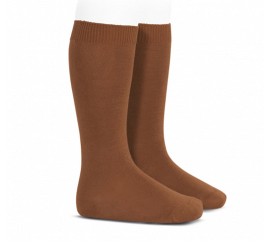 CHAUSSETTES HAUTE BASE TRICOT UNIE