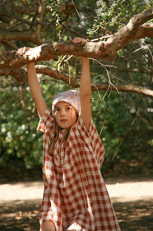 ROBE TABAC VICTORIA VICHY