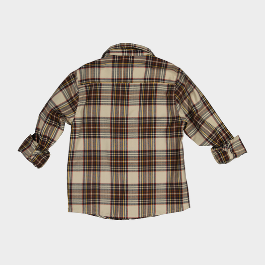 CAMISA CAMILO CUADROS CARAMELO W26