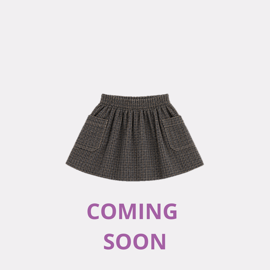 FALDA FIONA CUADRITOS GRIS