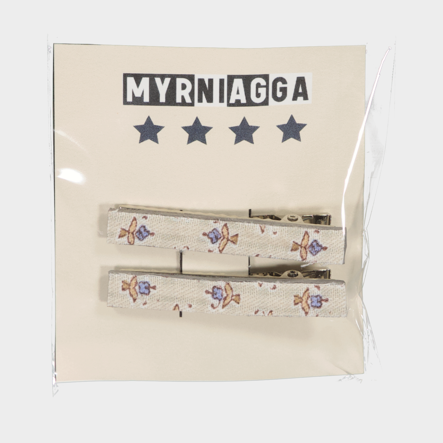 CLIPS W26 PICO PATO ESTAMPADO FLOR CRUDO