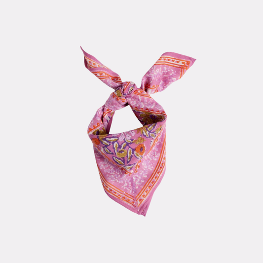 PAÑUELO BANDANA ROSA