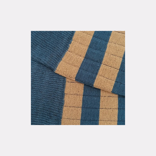 CALCETÍN RAYAS AZUL