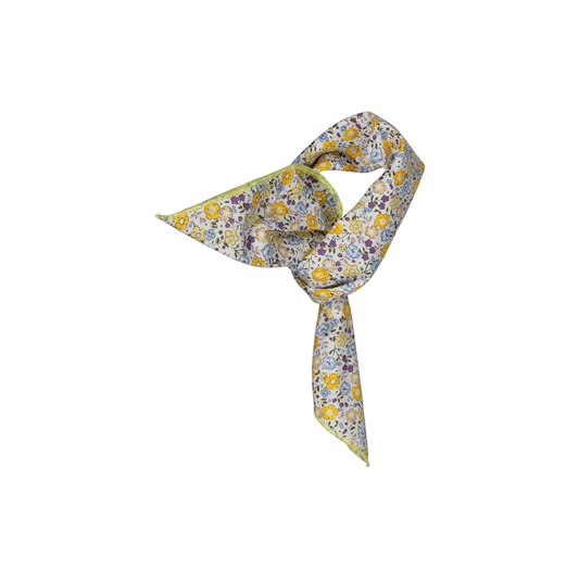 PAÑUELO FLORES AMARILLO S26