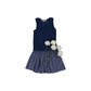 FALDA FIONA PRINT NAVY S26