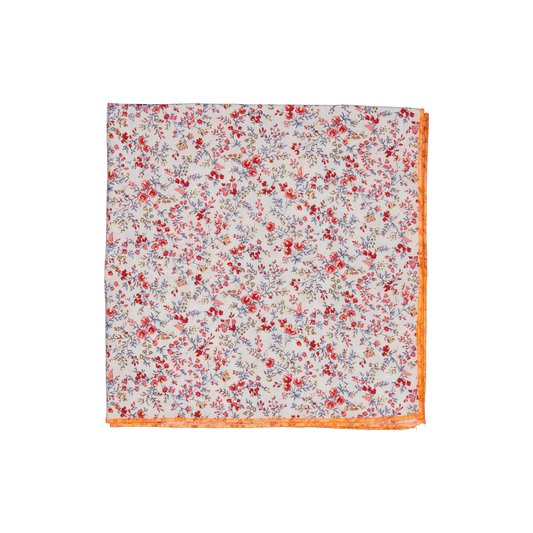 PAÑUELO FLORES ROJO S26