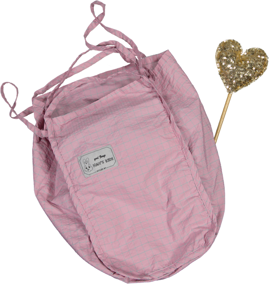 BOLSO CUADRITOS ROSA W26