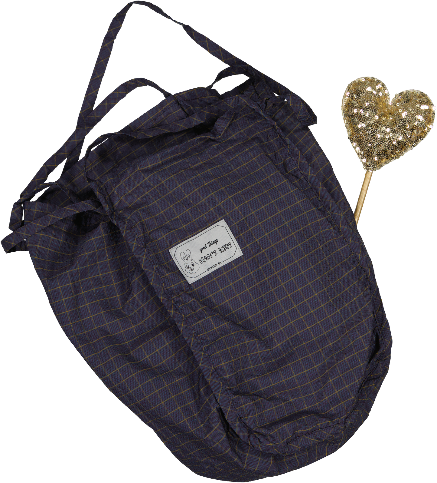 BOLSO CUADRITOS NAVY W26