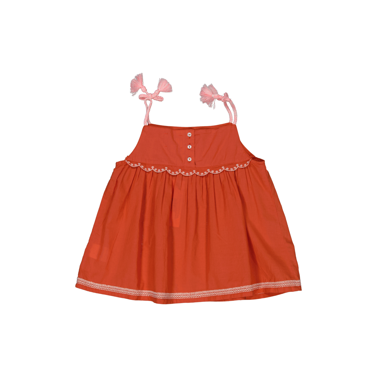 TOP ROJO BORDADO S26