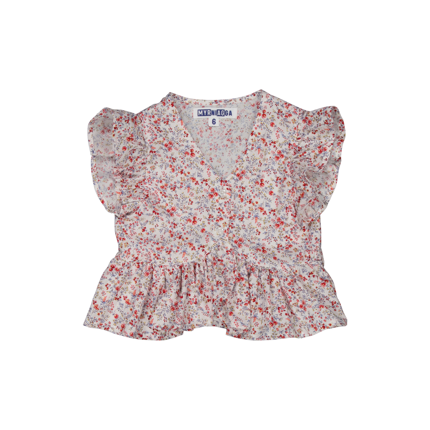 BLUSA VITO FLOR ROJA S26