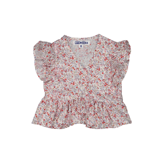 BLUSA VITO FLOR ROJA S26