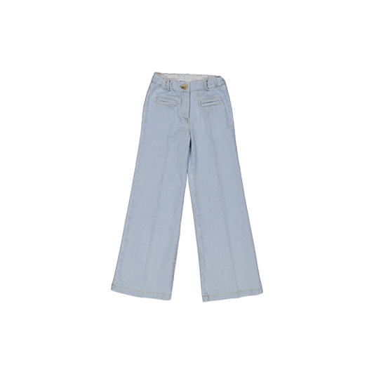 PANTALÓN PAULA RAYAS CELESTE S26