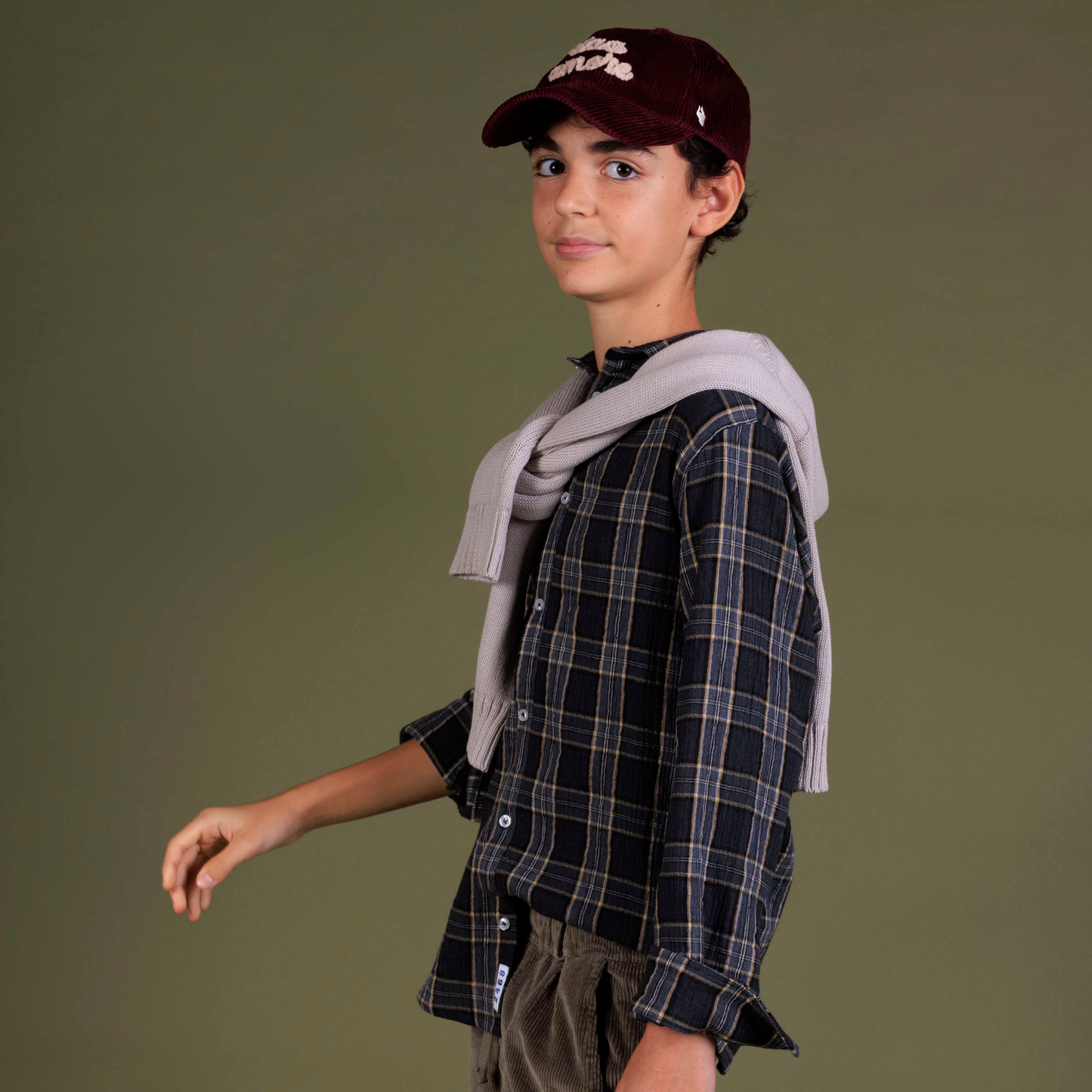 CAMISA CAMILO CUADROS GRIS