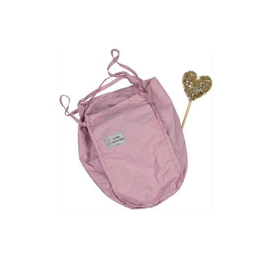 BOLSO CUADRITOS ROSA W26
