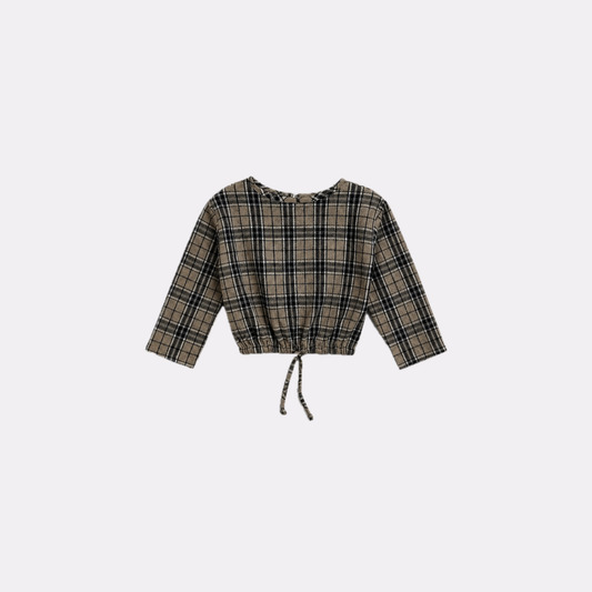 BLUSA MAGDA CUADROS PIEDRA