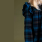 BLUSA BIBI CUADRO VERDE PATO