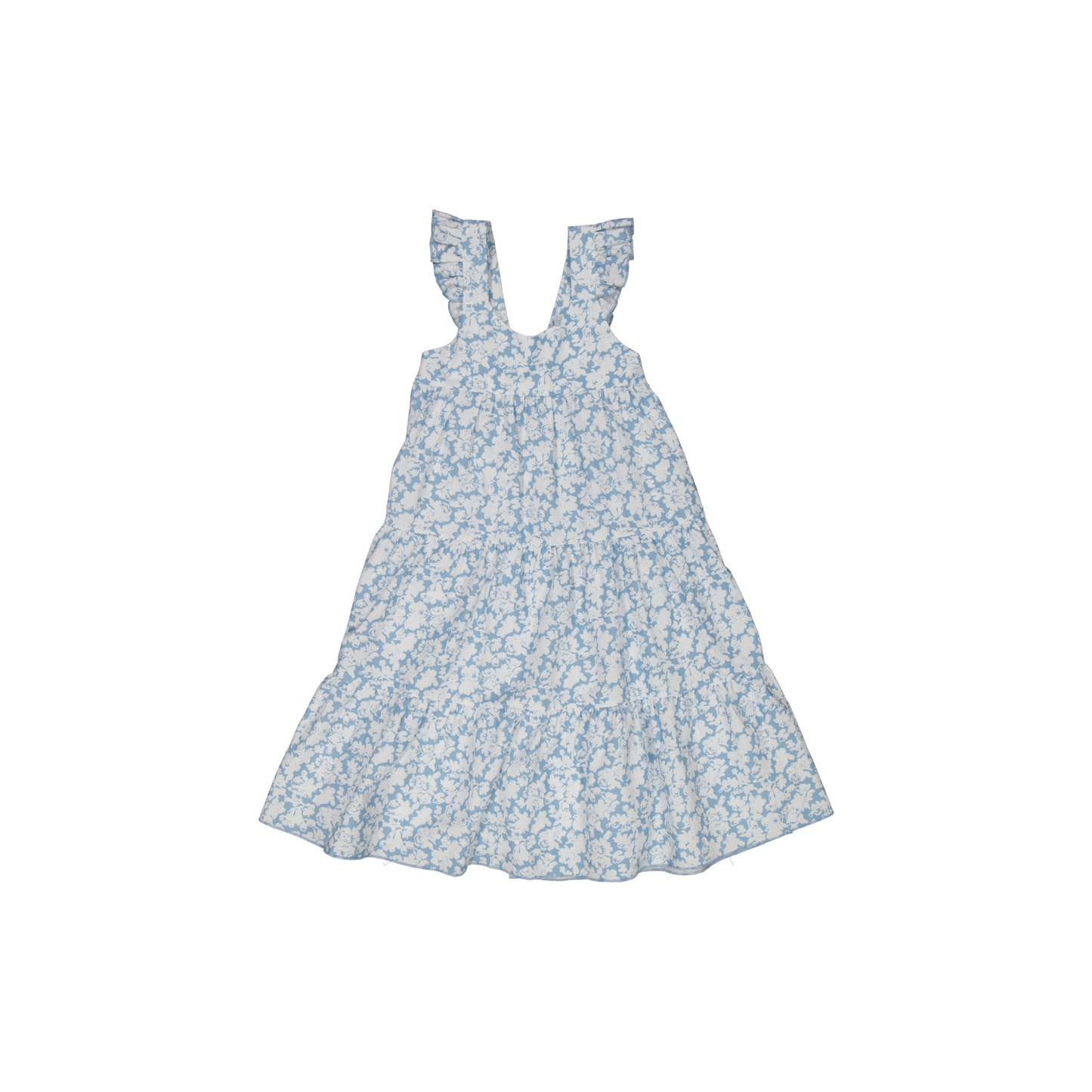 VESTIDO VALESKA FLOR CELESTE S26