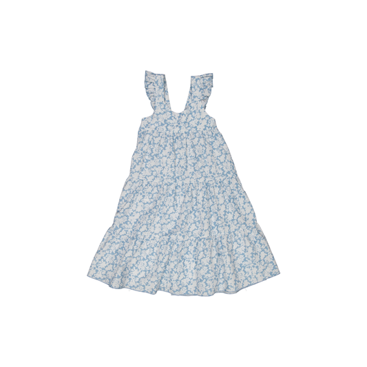 VESTIDO VALESKA FLOR CELESTE S26