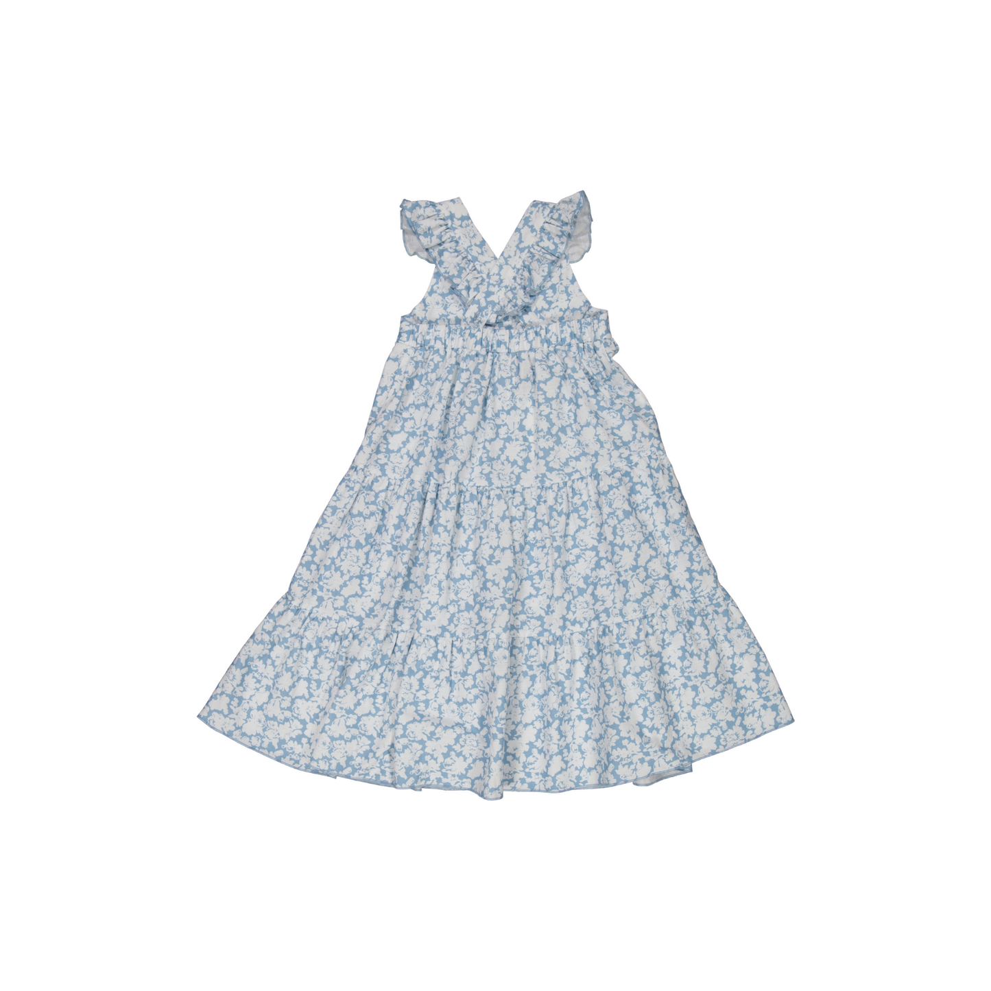 VESTIDO VALESKA FLOR CELESTE S26