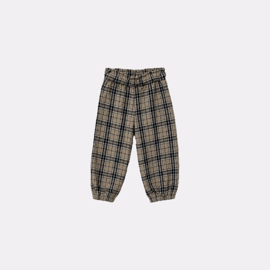 PANTALON PEPITA CUADROS PIEDRA